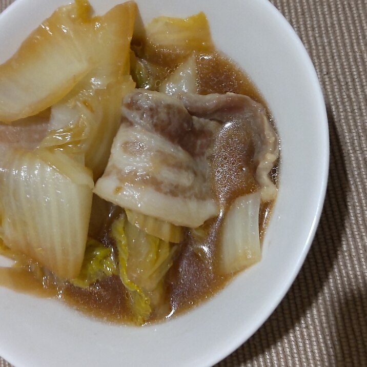 豚バラ肉白菜煮